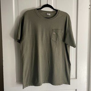 Noah NY Core Logo Pocket Tee Shirt - Large - Sage